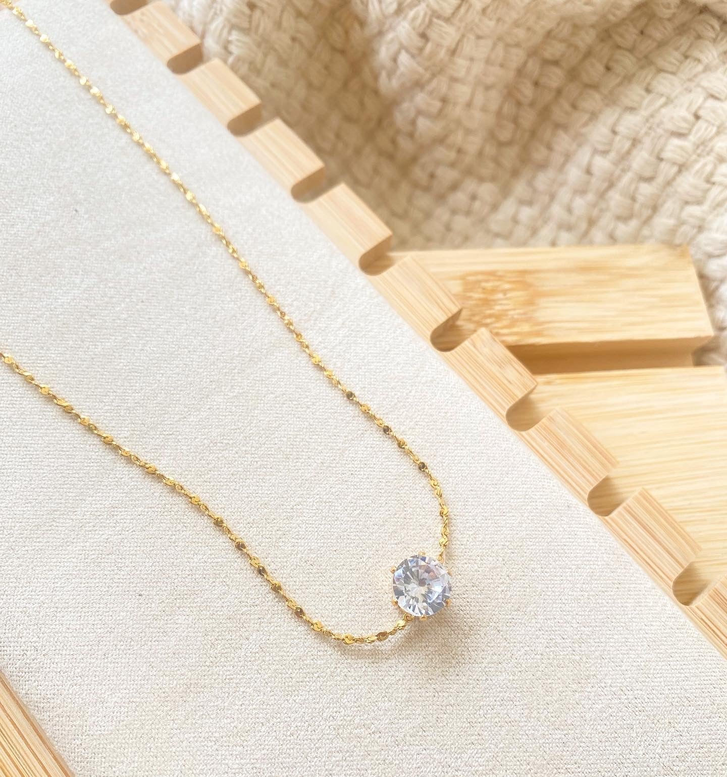 Anti-Tarnish Twinkle Sparkle Chain Pendant