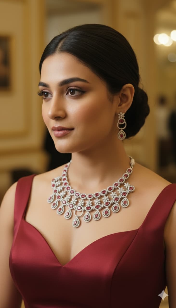 Premium Quality American Diamond Necklace party wear