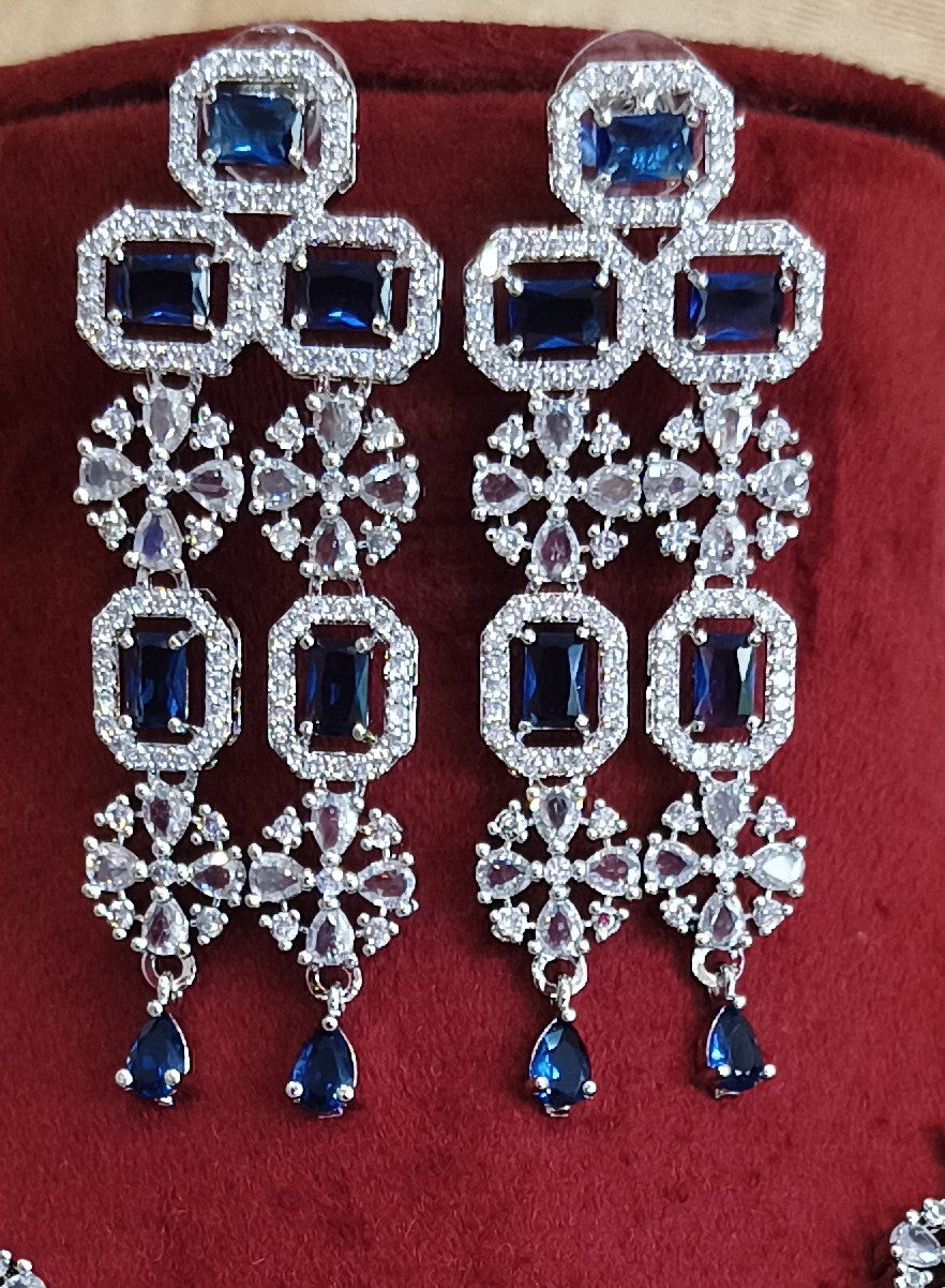 American Diamond Three Layer Beautiful Necklace