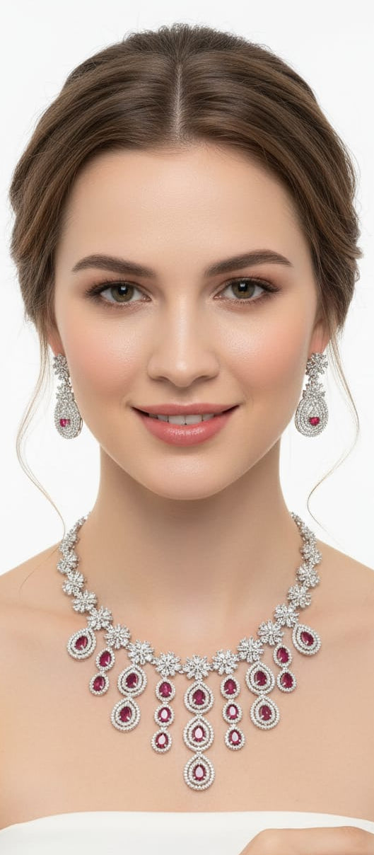 American Diamond CZ Necklace