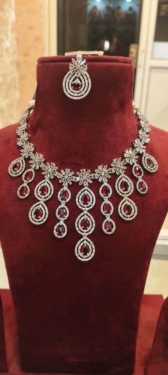 American Diamond CZ Necklace