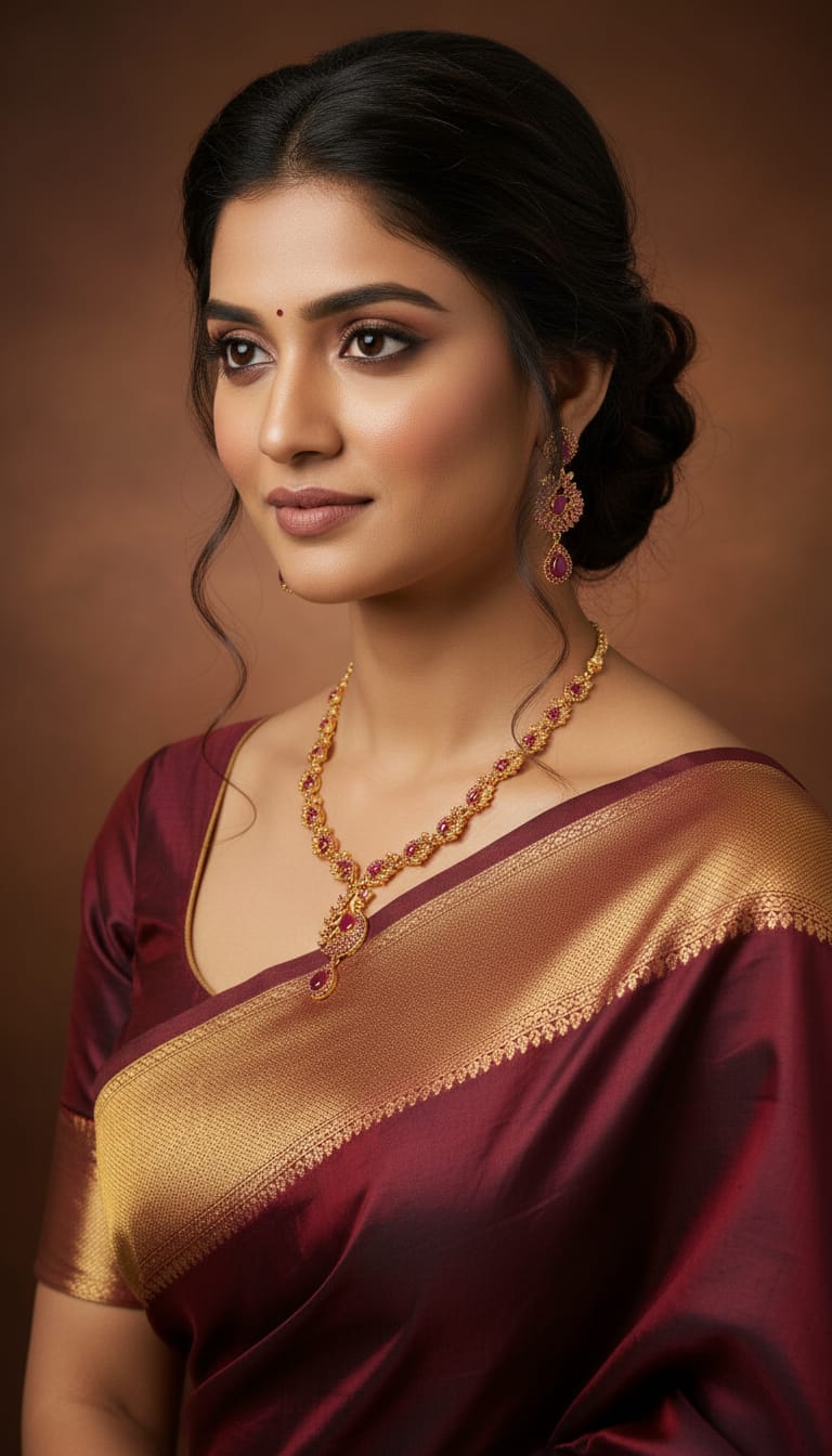 American Diamond/CZ Traditional Peacock Necklace