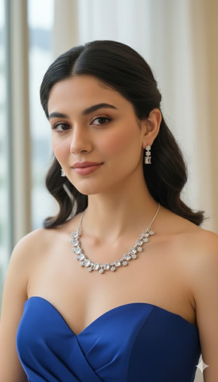 Premium Quality American Diamond Necklace