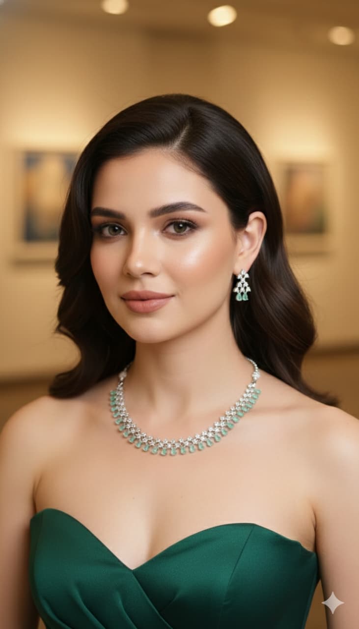 Premium Quality American Diamond Necklace