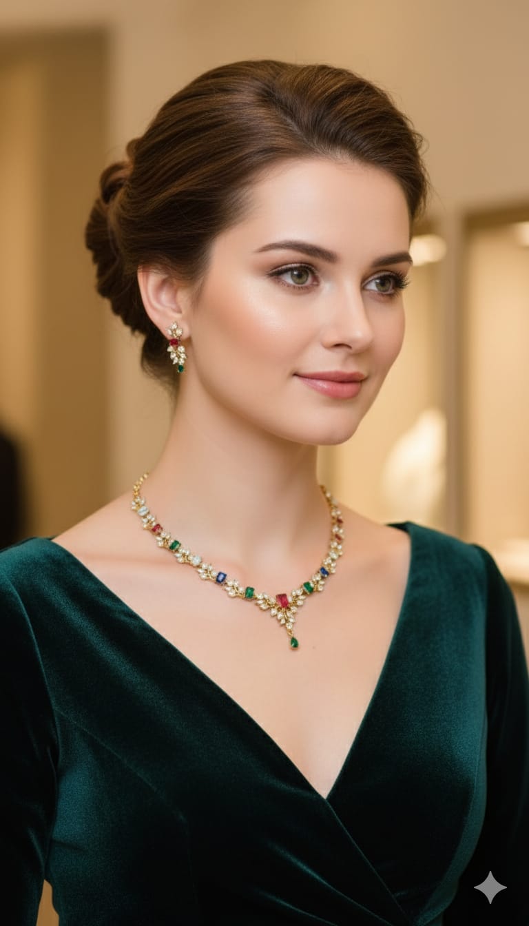 American Diamond CZ Necklace