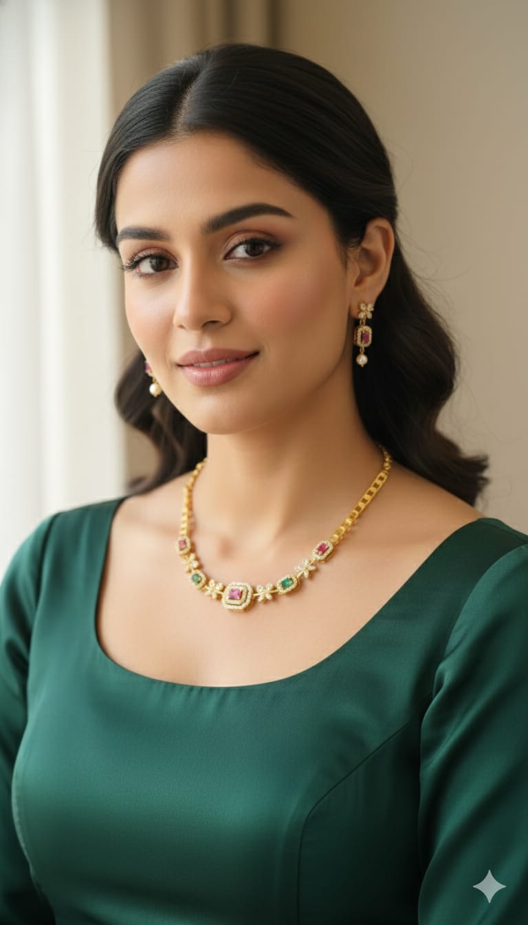 American Diamond CZ Necklace