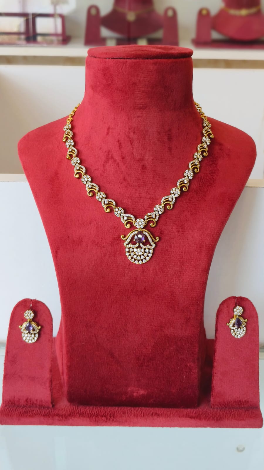 American Diamond CZ Necklace