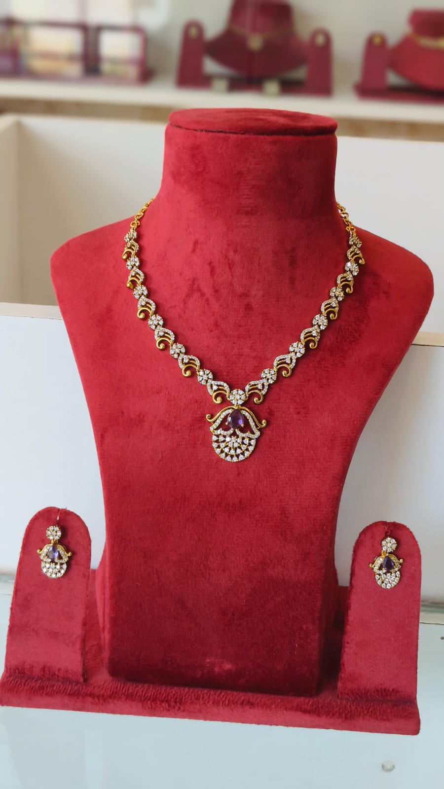 American Diamond CZ Necklace