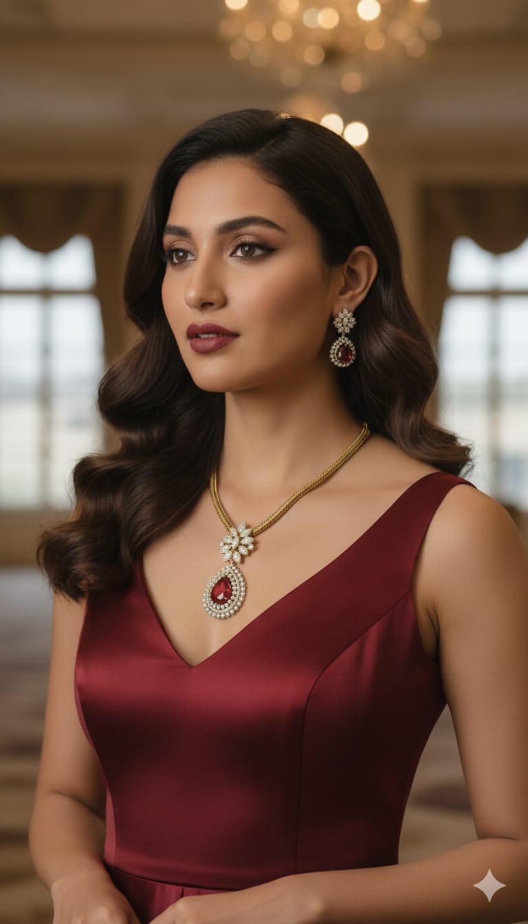 American Diamond CZ Necklace