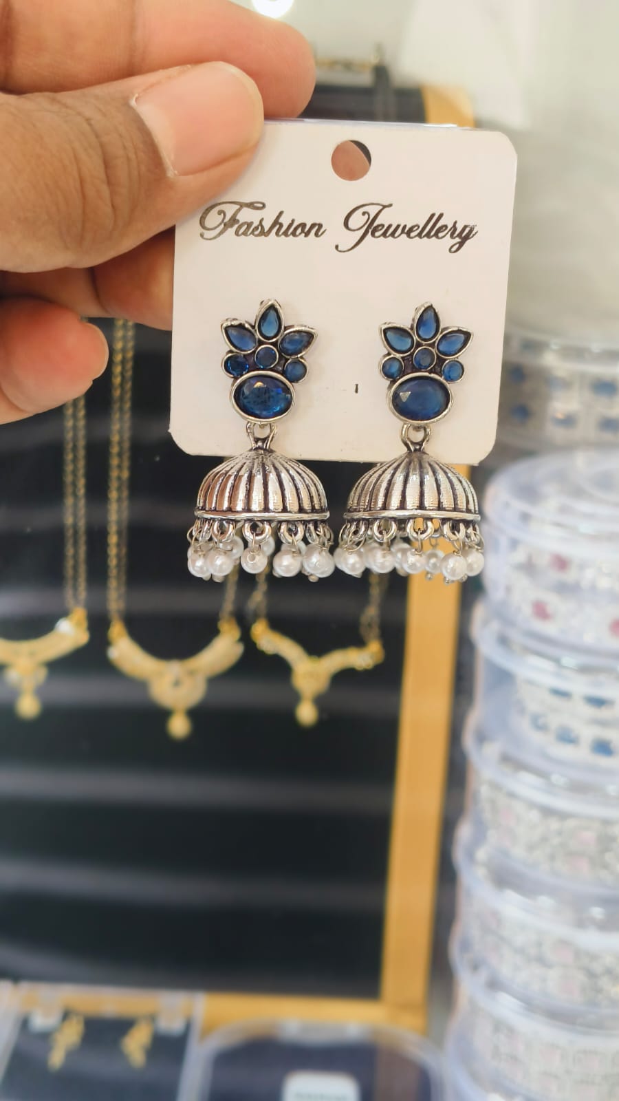 Oxidized Silver Jumkha