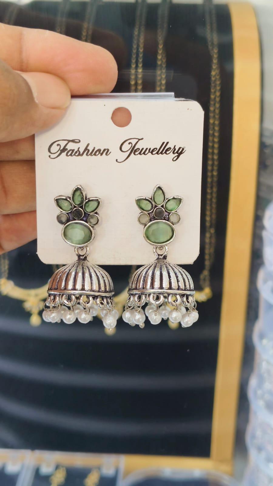 Oxidized Silver Jumkha