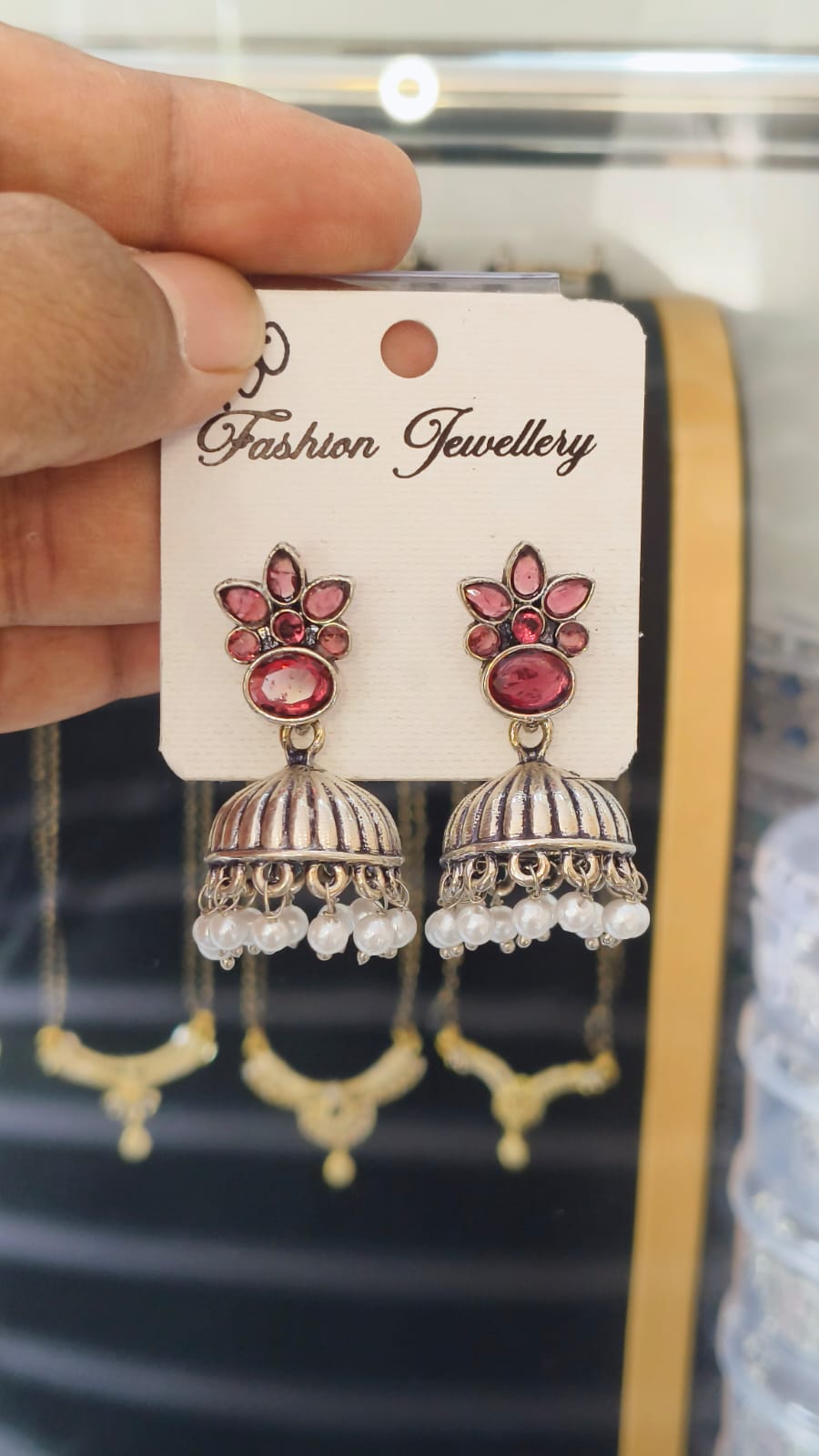 Oxidized Silver Jumkha