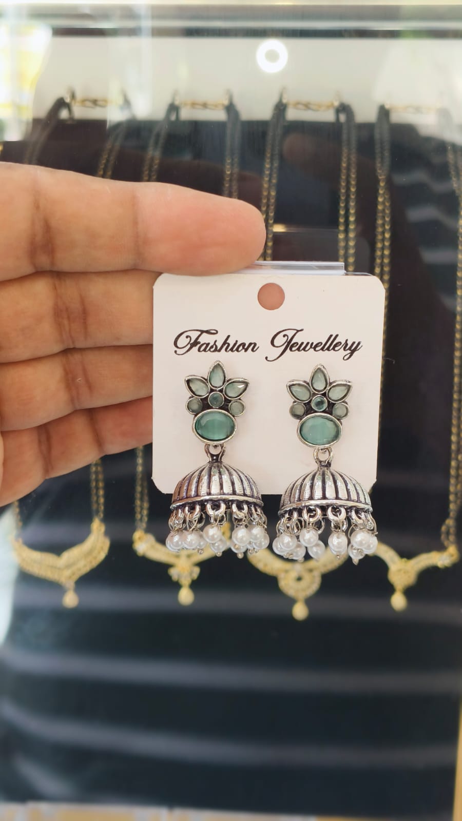 Oxidized Silver Jumkha