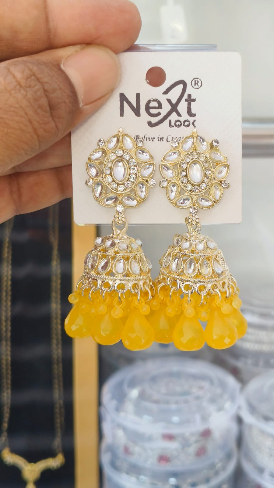 Kundan Pearl Traditional Jumkha