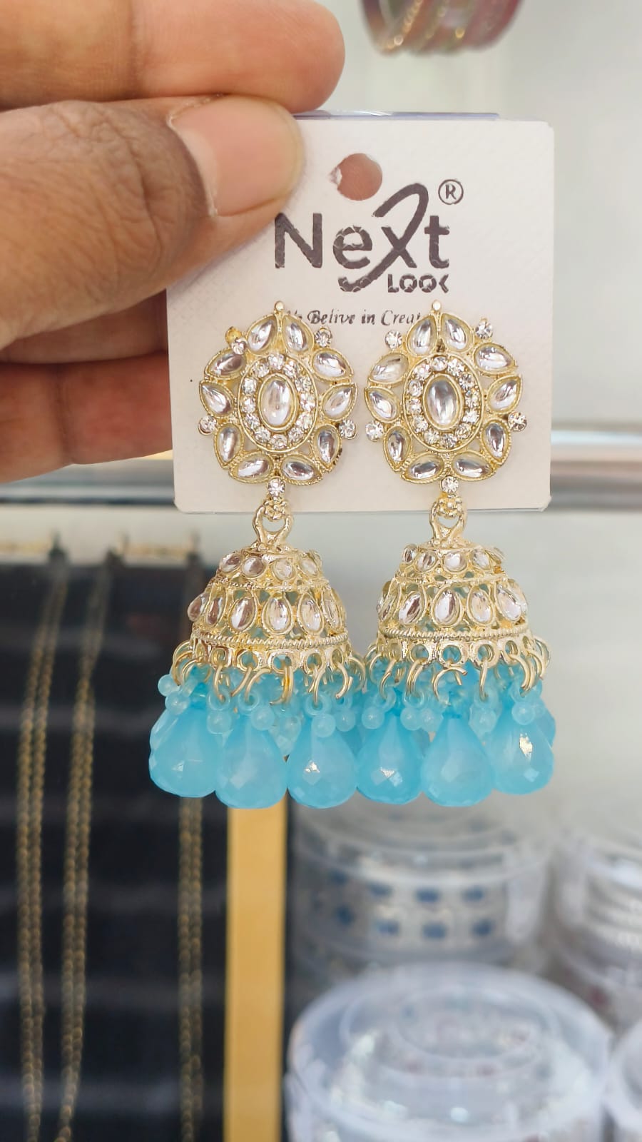 Kundan Pearl Traditional Jumkha