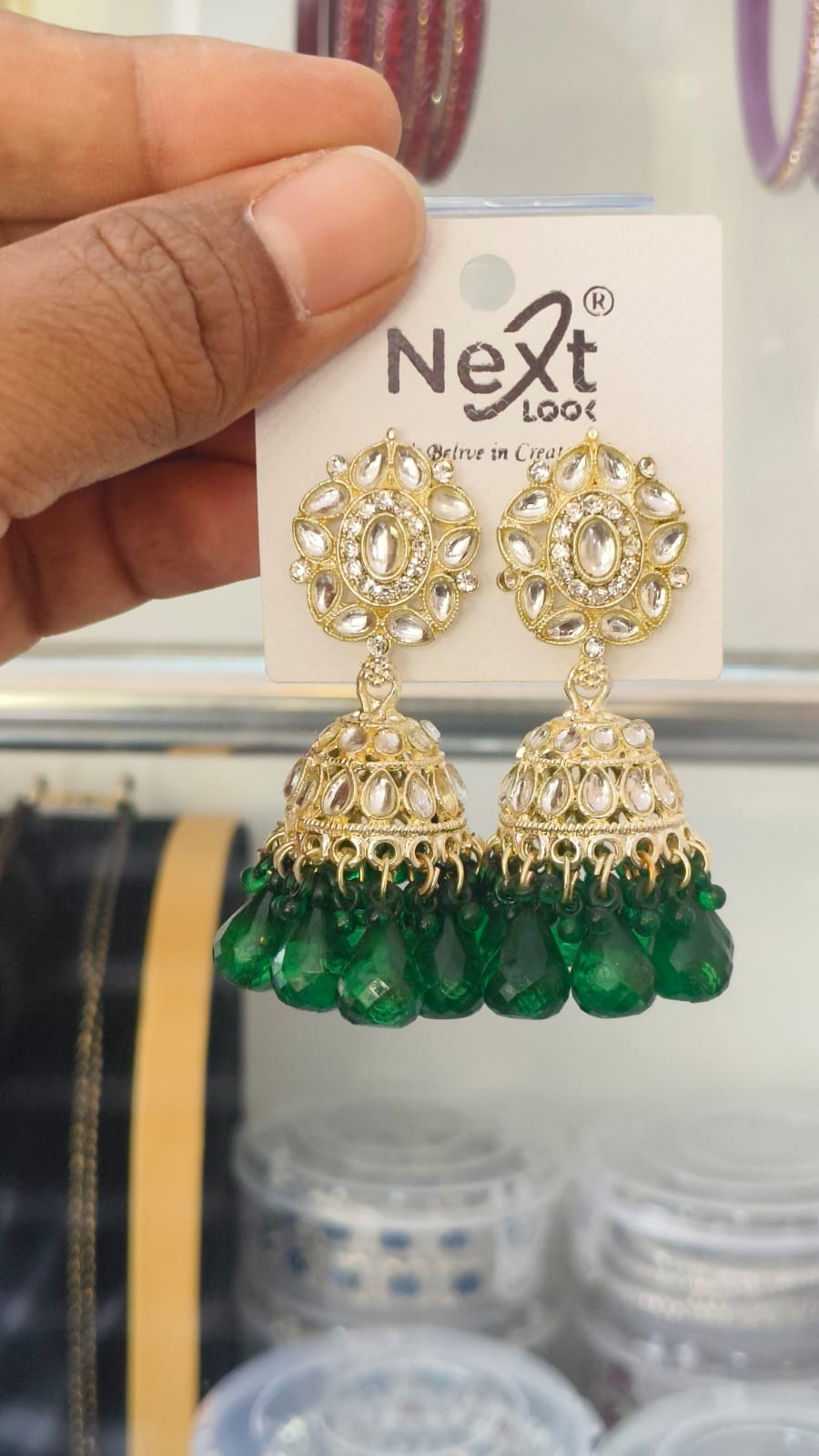 Kundan Pearl Traditional Jumkha