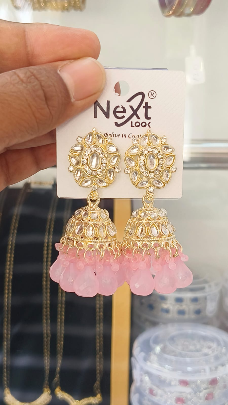 Kundan Pearl Traditional Jumkha