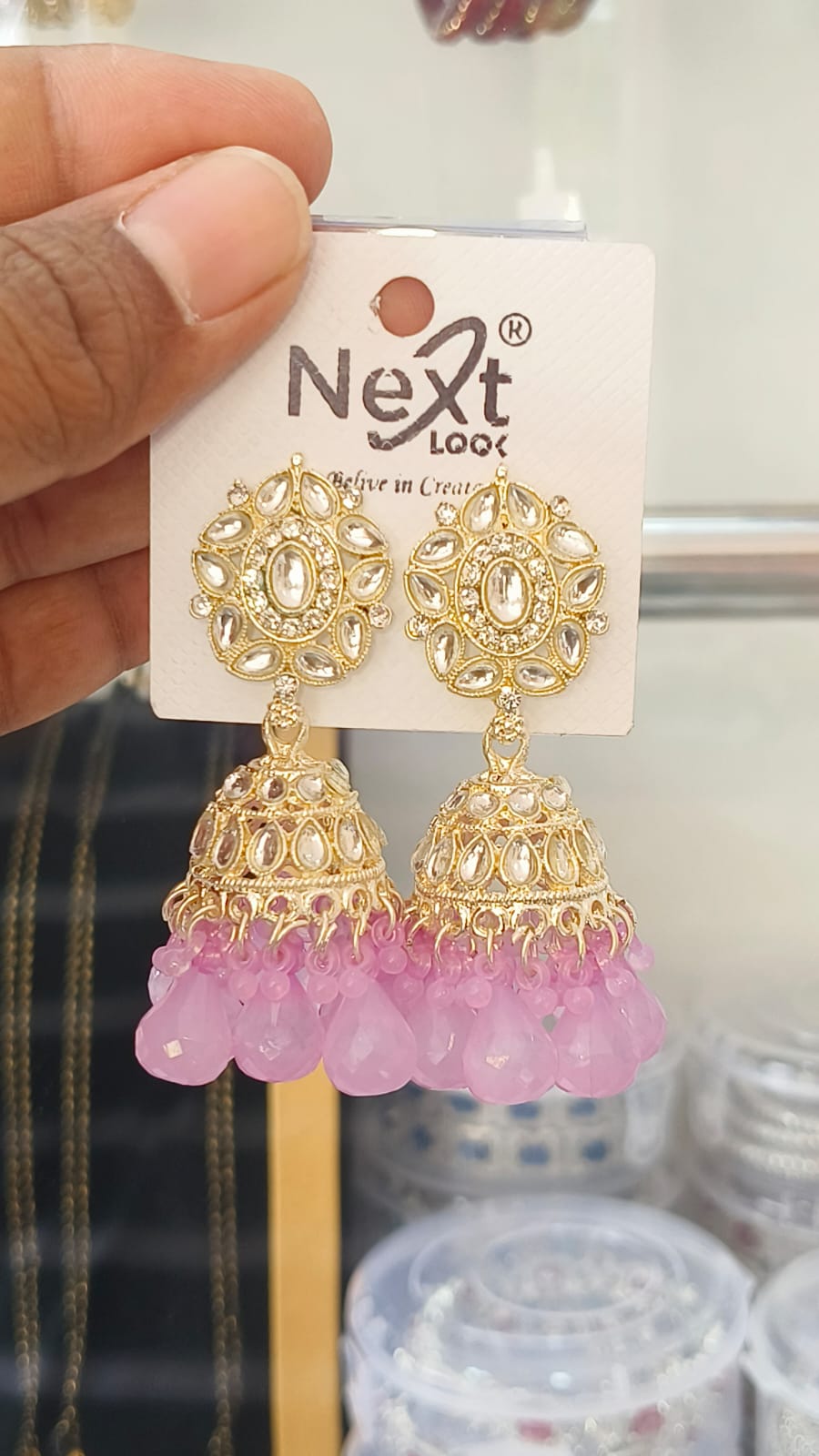 Kundan Pearl Traditional Jumkha