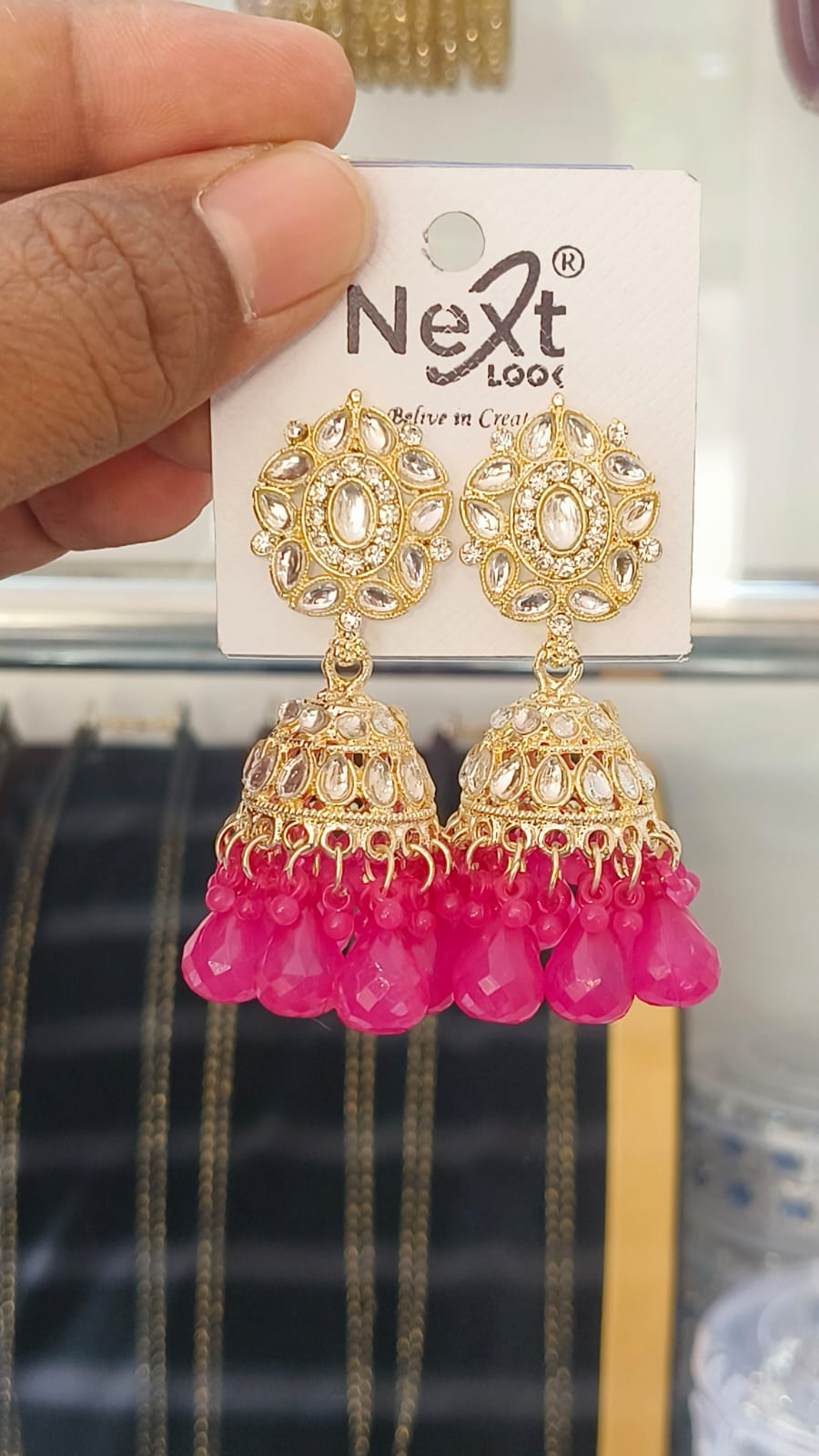 Kundan Pearl Traditional Jumkha