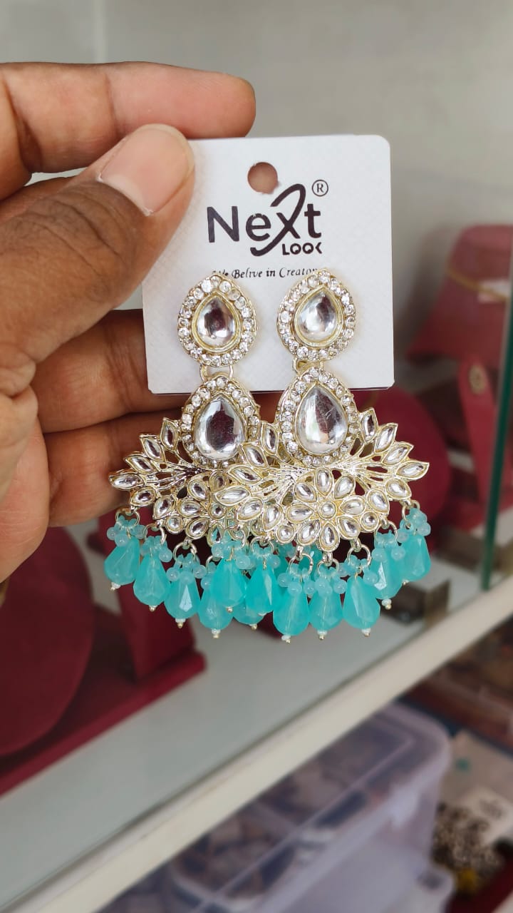 Beautiful Kundan Stone Dangle Earring