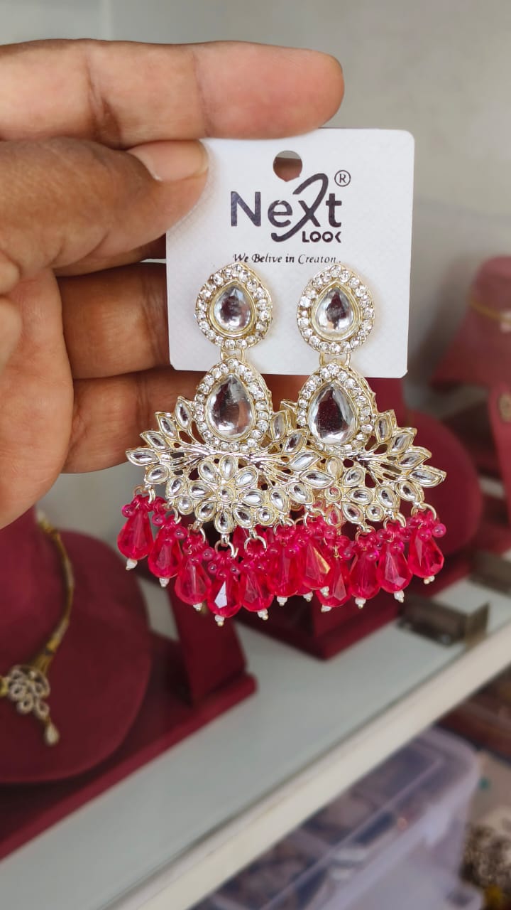 Beautiful Kundan Stone Dangle Earring