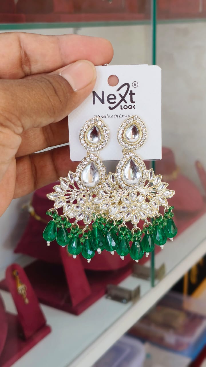 Beautiful Kundan Stone Dangle Earring