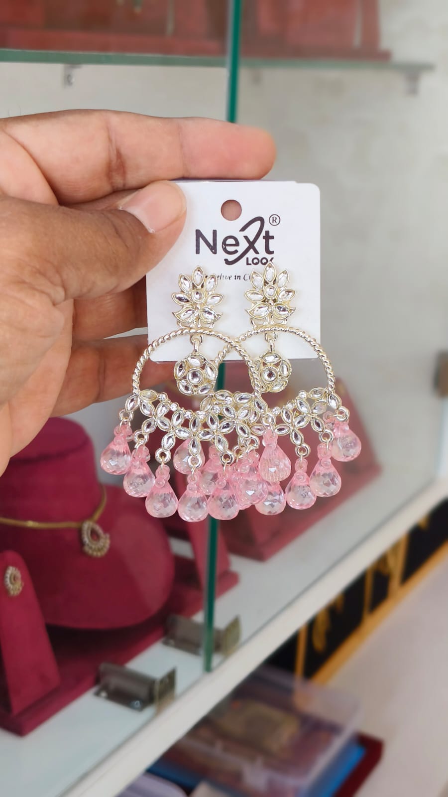 Elegant Design Kundan Dangle Earrings
