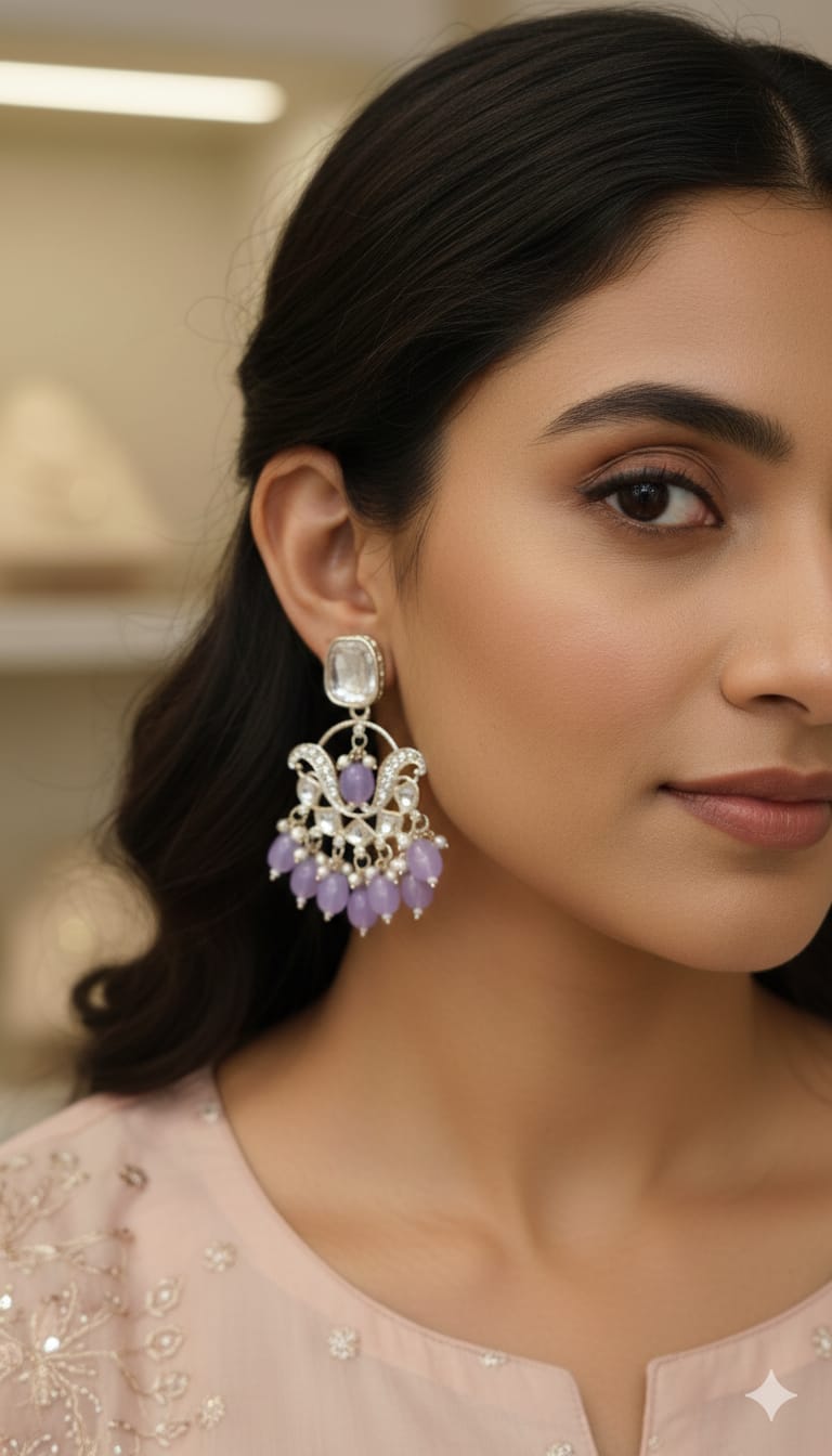 Gorgeous Kundan Dangle Earring
