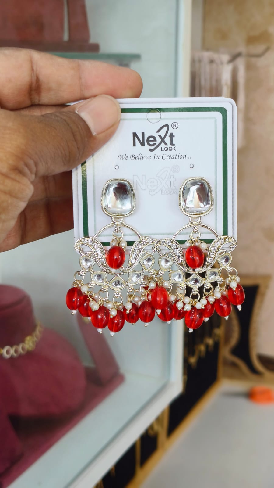 Gorgeous Kundan Dangle Earring