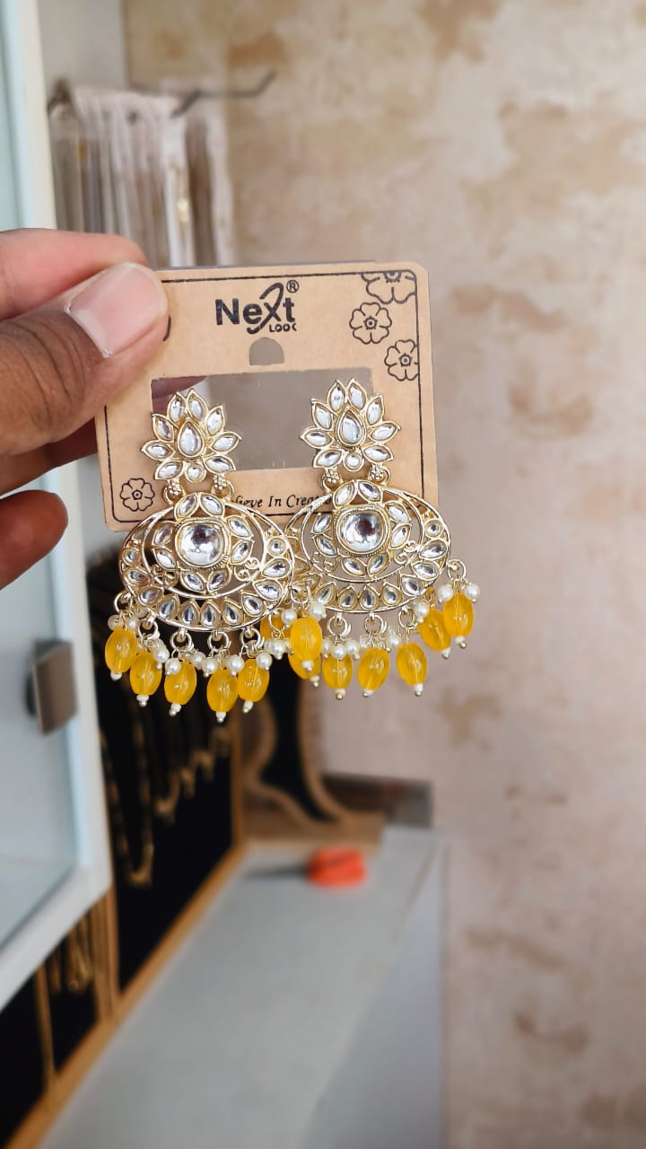 Classy Kundan Dangle Earrings