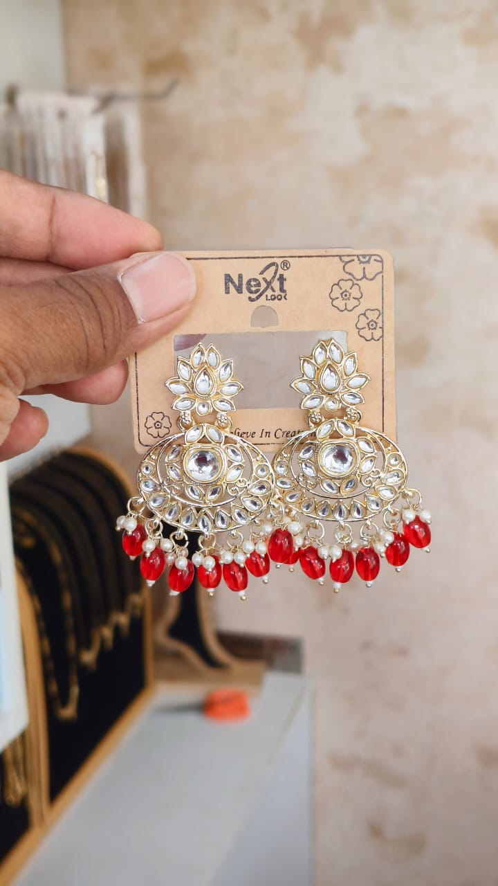Classy Kundan Dangle Earrings