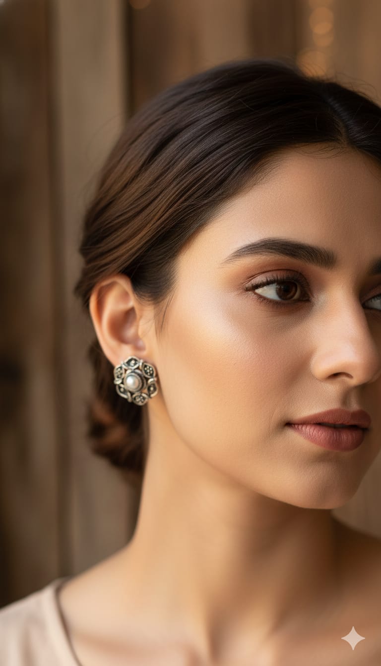 Oxidised Beautiful Earrings