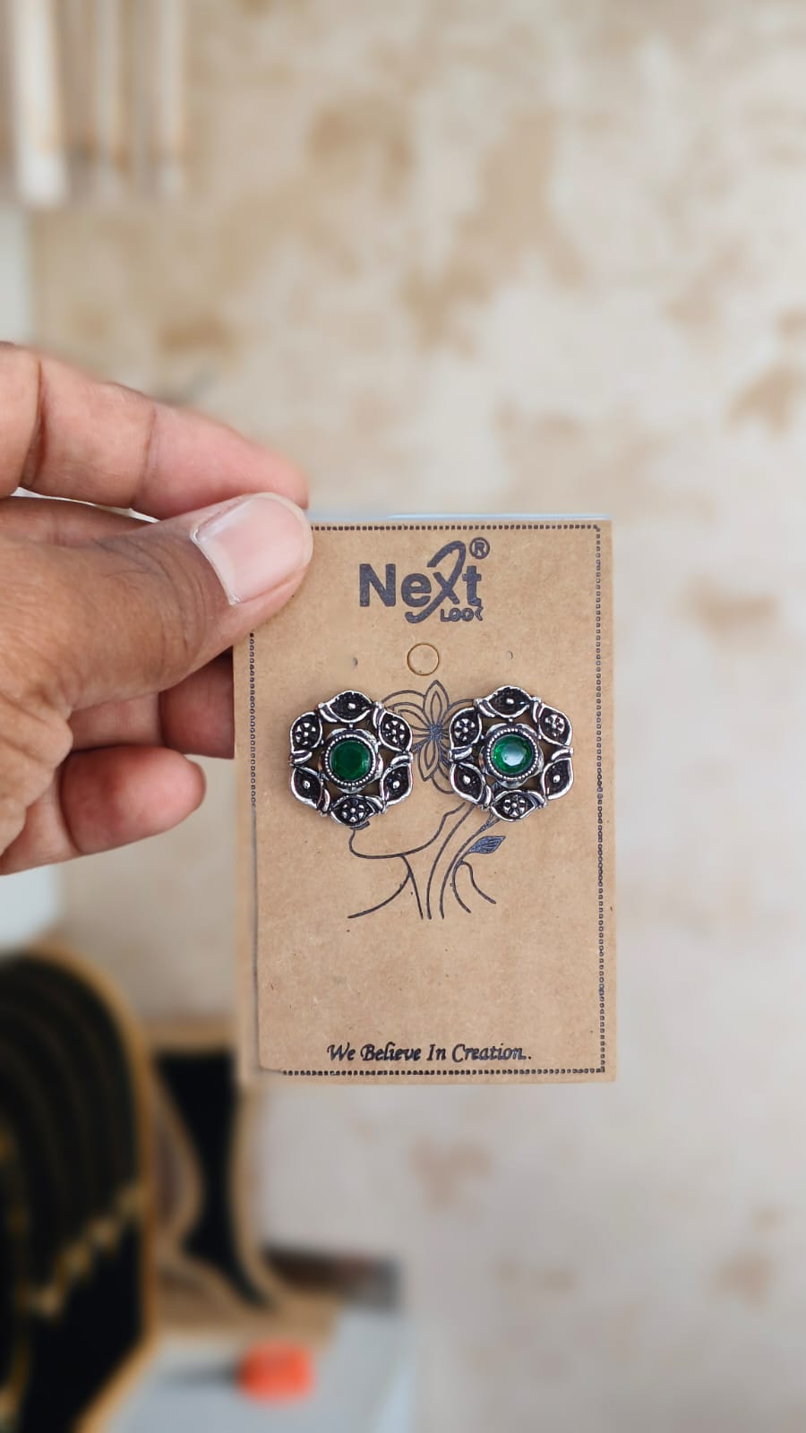 Oxidised Beautiful Earrings