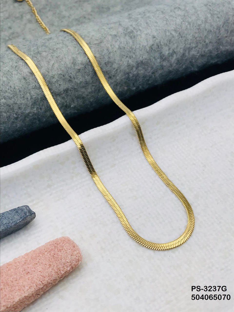 Snake Pattern Chain Gold Silver