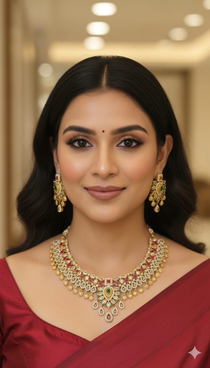 Raaghaa Wedding American Diamond Necklace