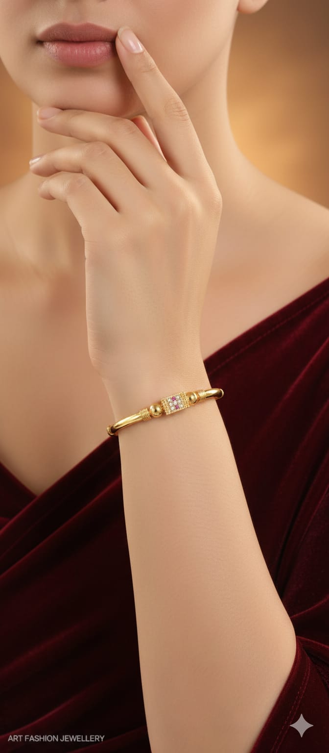 Swara 22k Gold Plated Kada/Bangle