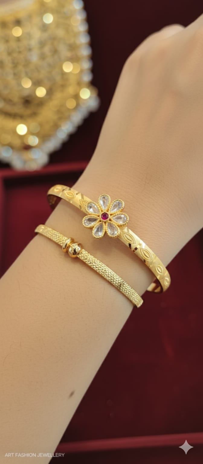 Flourish 22k Gold Plated Kada/Bangle