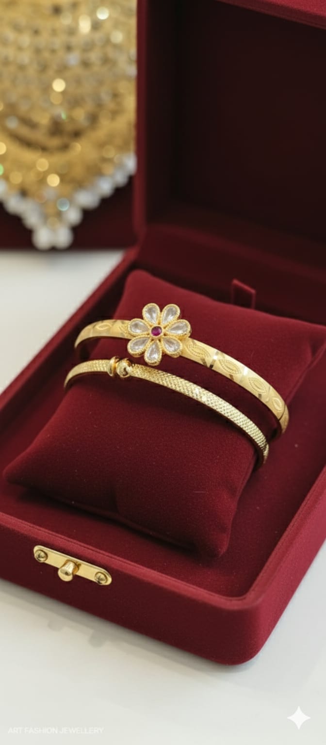 Flourish 22k Gold Plated Kada/Bangle