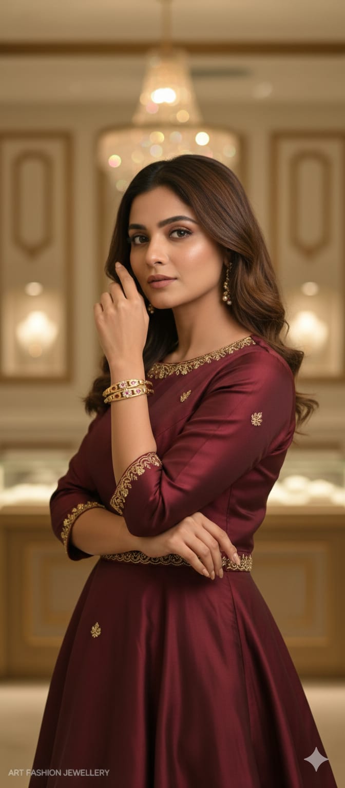Antique 22k Gold Plated Kada/Bangle