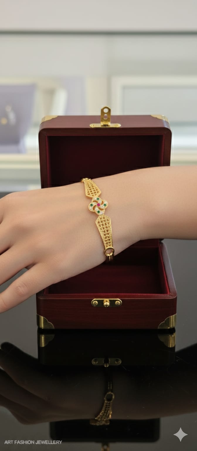Glam 22k Gold Plated Kada/Bangle