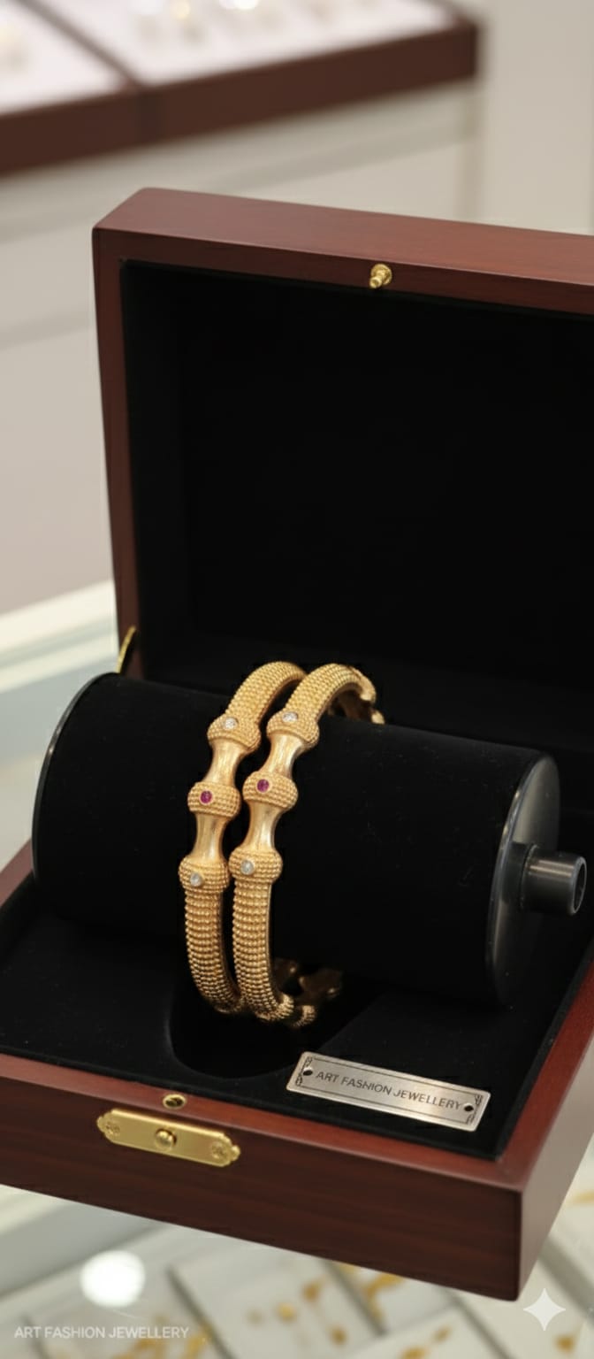 Matte 22kGold Plated Bangles