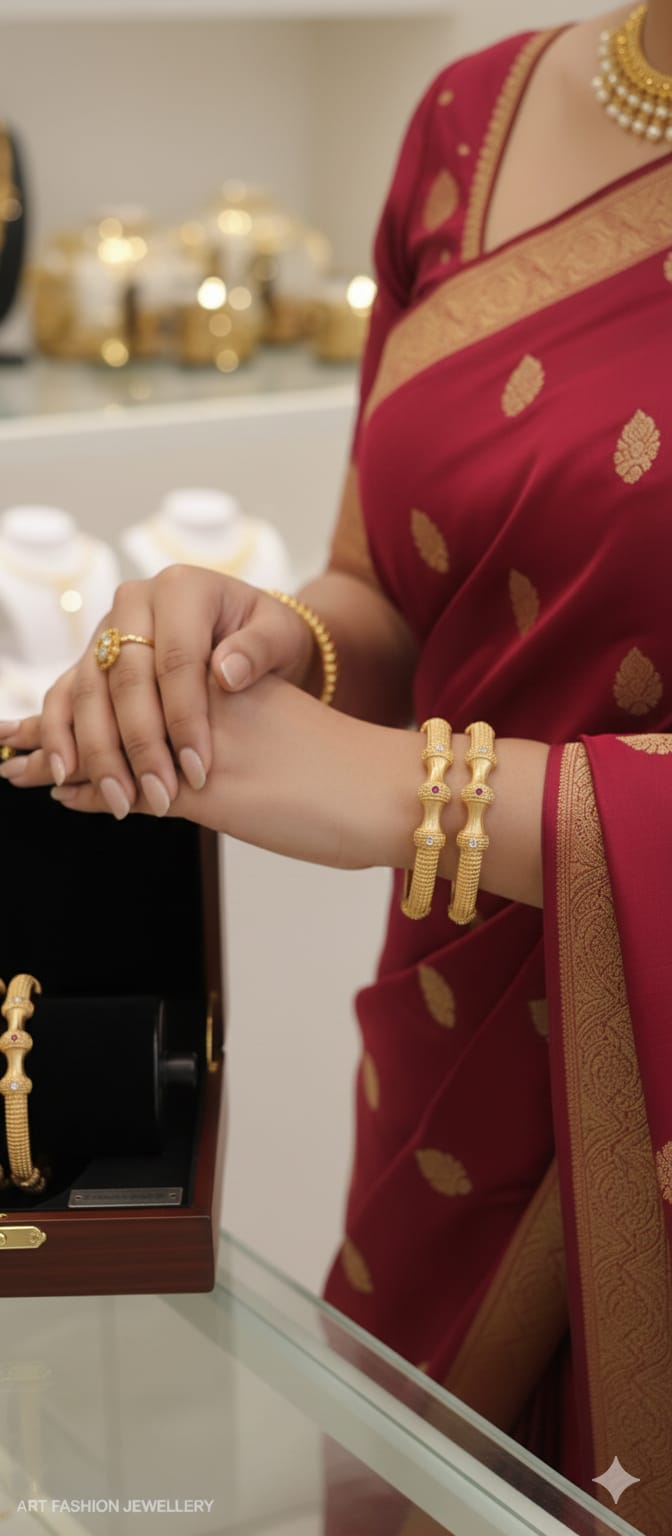 Matte 22kGold Plated Bangles