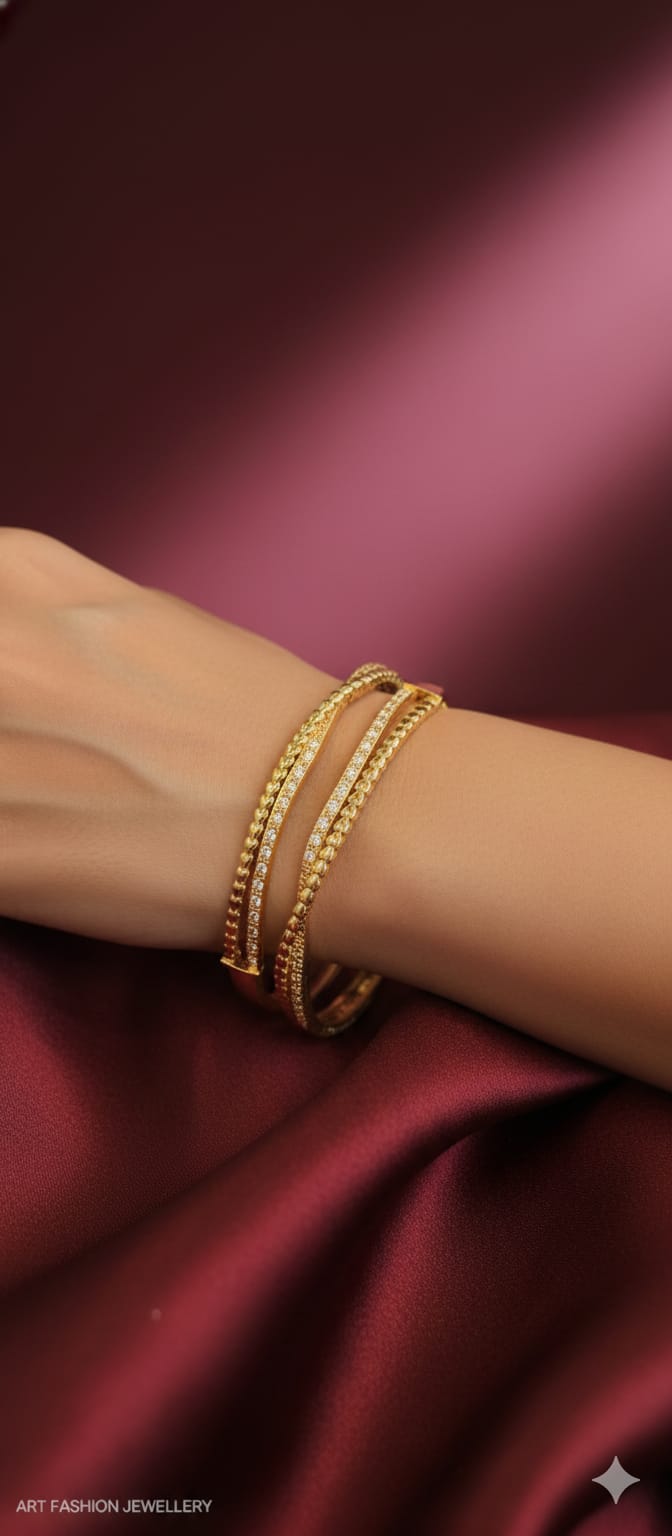 Infinity 22k Gold Plated Kada/Bangle