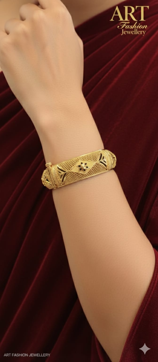 Broad 22kGold Plated Bangles