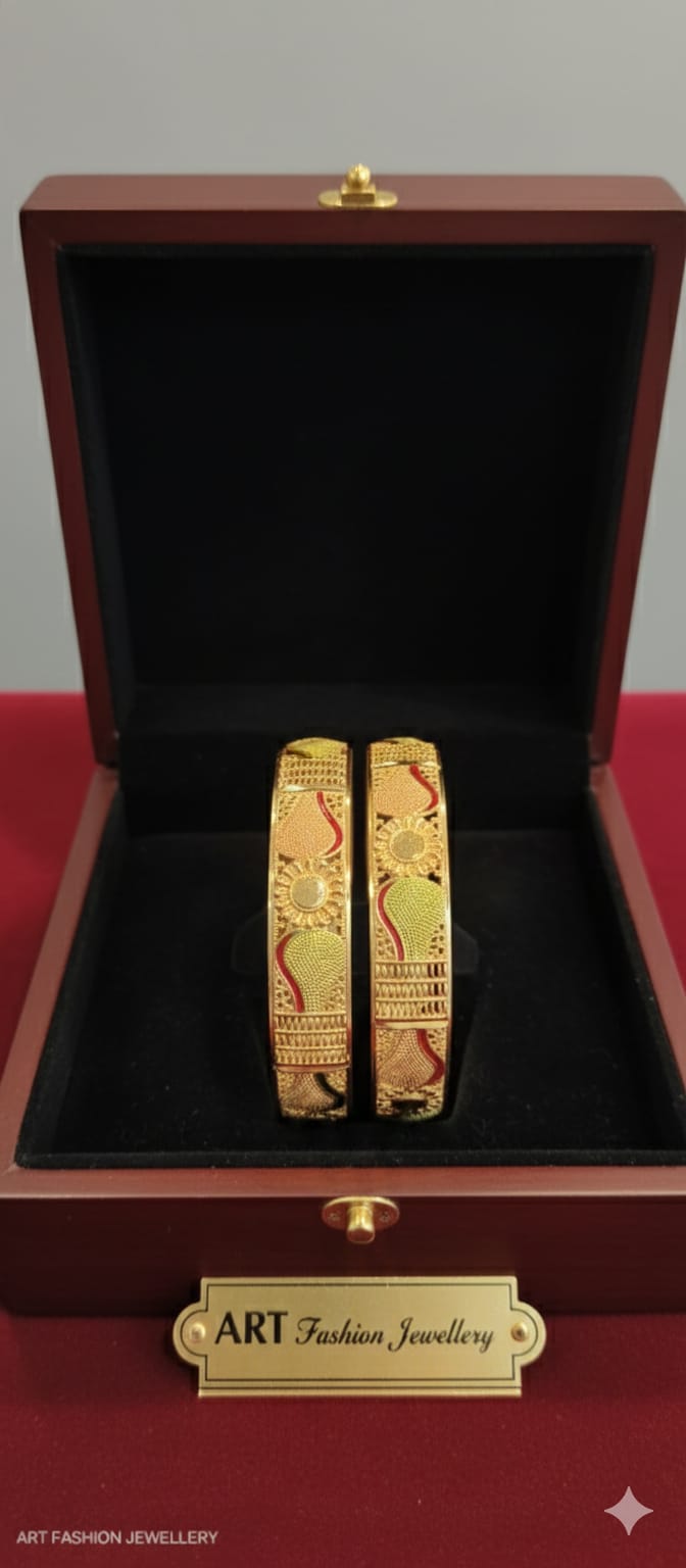 Meena 22kGold Plated Bangle