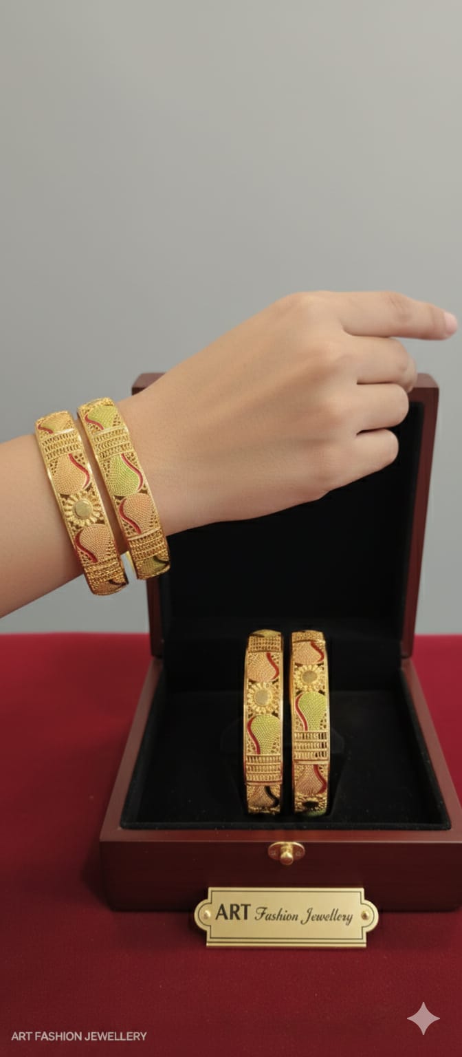 Meena 22kGold Plated Bangle