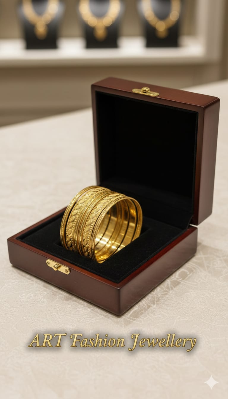 Roshini 22kGold Plated Bangles