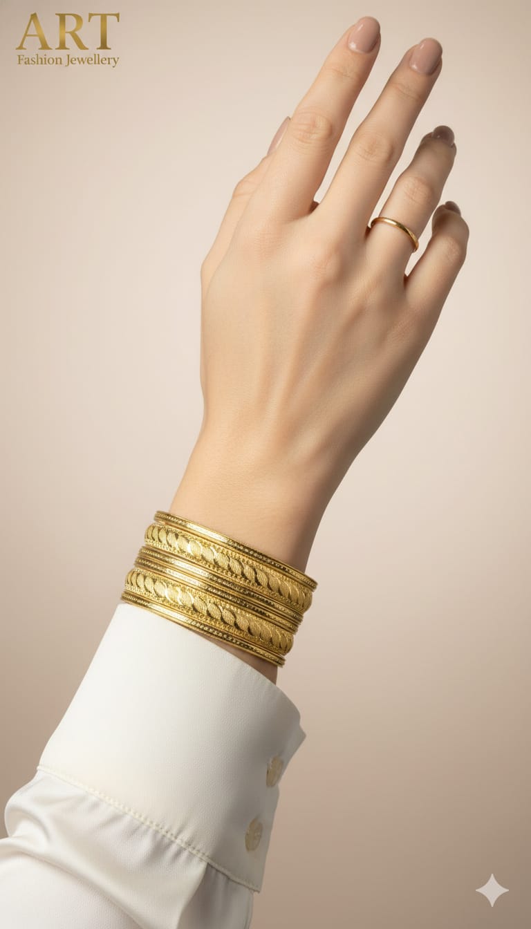 Roshini 22kGold Plated Bangles