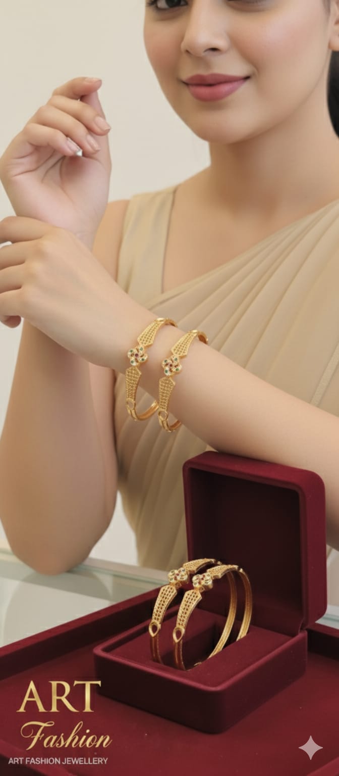 Mystic 22kGold Plated Bangles
