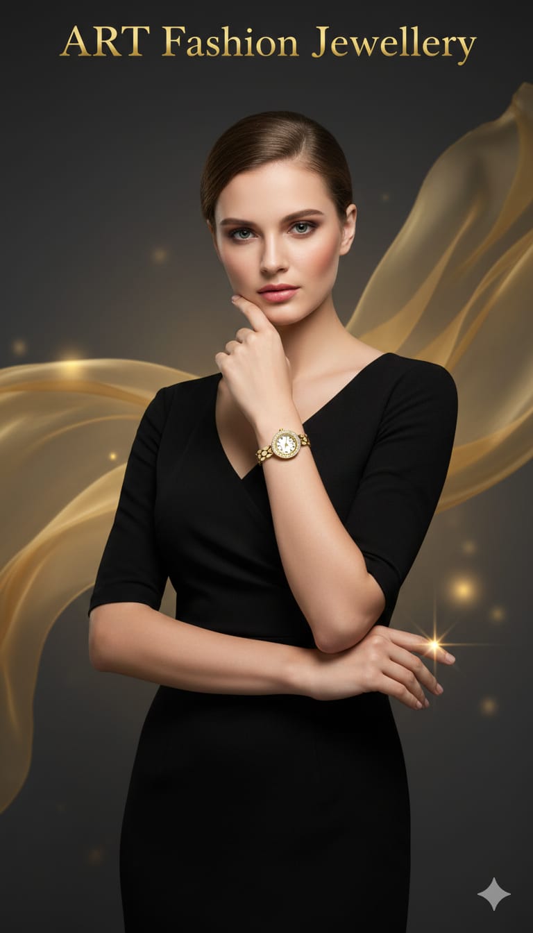 Elegence 18k Gold Plated Watch
